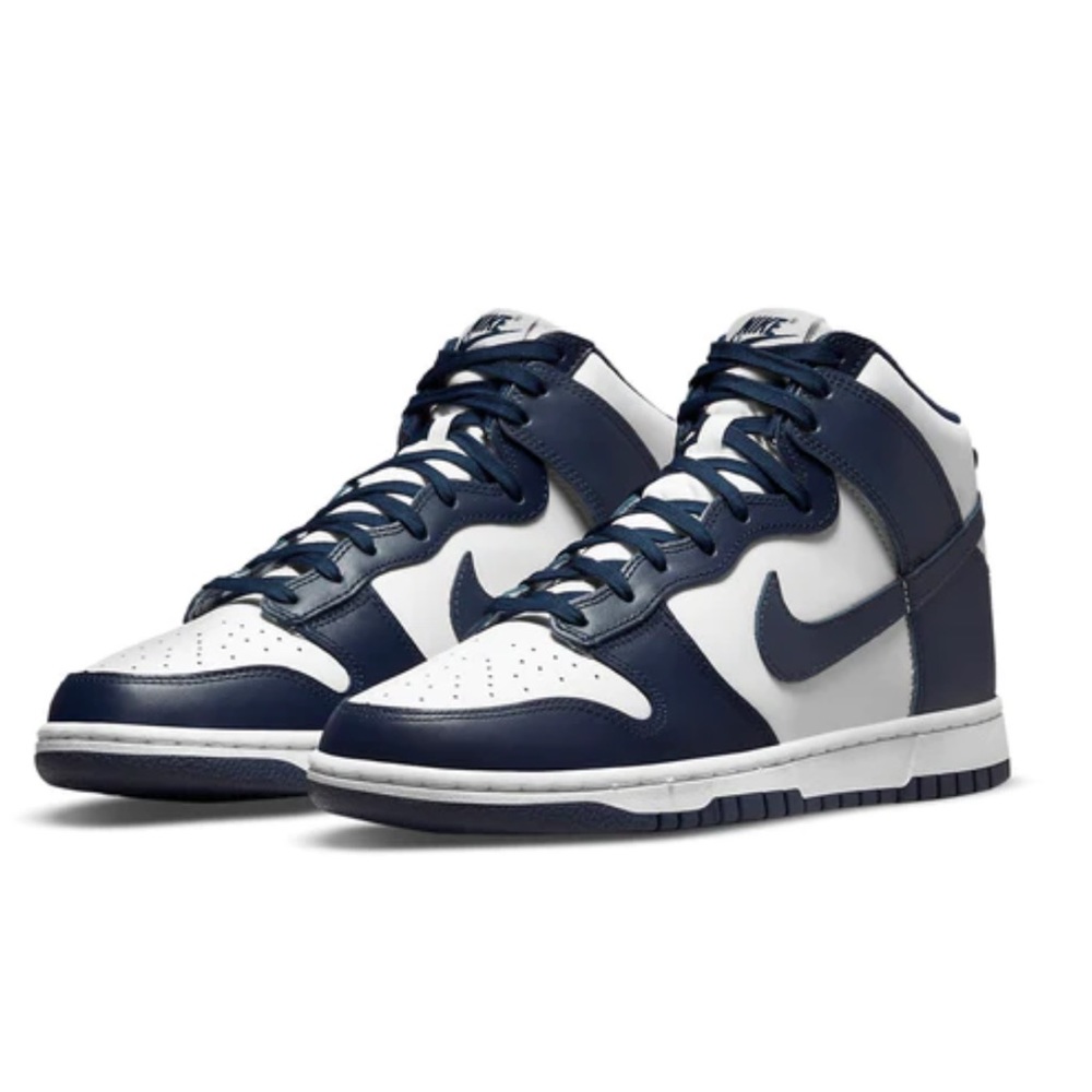 Kids Grade School Nike Dunk High white/midnight navy size 6.5